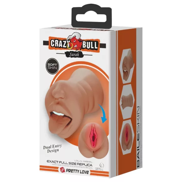 Crazy Bull - munn- og vagina masturbator (naturlig)