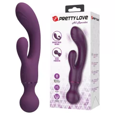   Pretty Love All Rounder - dobbelt-hodet G-punkt- og klitorisvibrator (lilla)