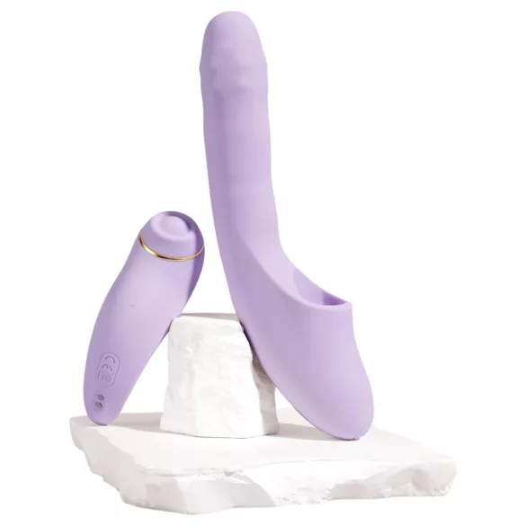Svakom DuoGlow - App-styrt G-punkt- og klitorisstimulator vibrator (lilla)
