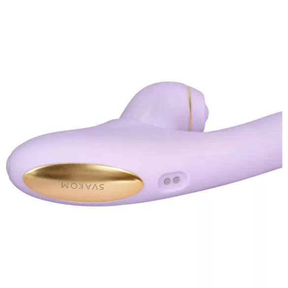 Svakom DuoGlow - App-styrt G-punkt- og klitorisstimulator vibrator (lilla)