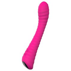 Sex HD Solskinn - Oppladbar, riflet G-punktvibrator (rosa)