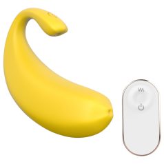 Sex HD - smart, bananformet vibrerende egg (gul)