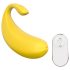 Sex HD - smart, bananformet vibrerende egg (gul)