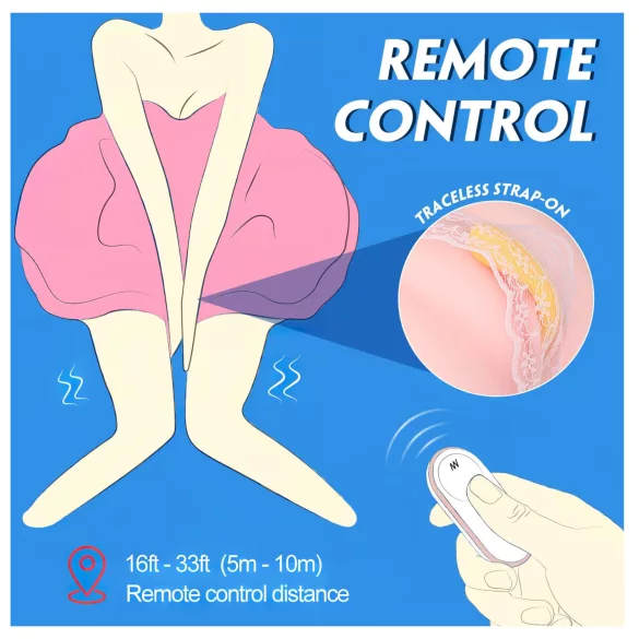 Sex HD - smart, bananformet vibrerende egg (gul)