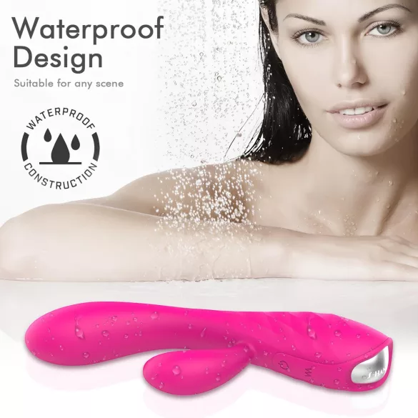 Sex HD Muses - oppladbar, vanntett varmende vibrator (rosa)