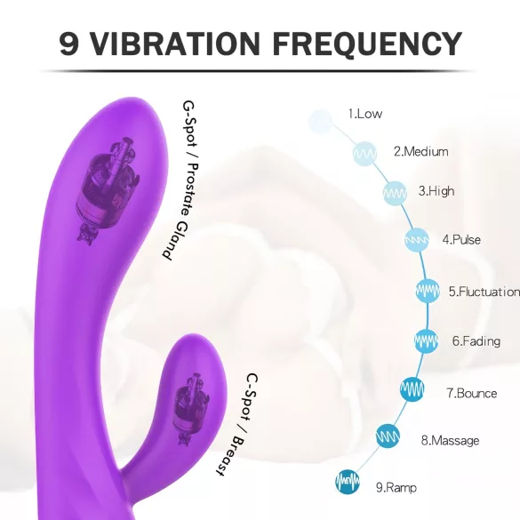Sex HD Muses - oppladbar, vanntett vibrator (lilla)
