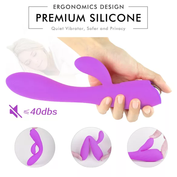 Sex HD Muses - oppladbar, vanntett vibrator (lilla)