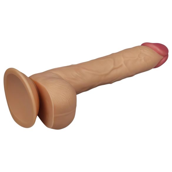 Lovetoy King-Sized - realistisk sugekopp-dildo, 25cm (hudfarget)