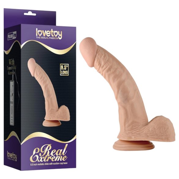 Lovetoy Real Extreme - G-punkt dildo - 21 cm (naturtro)