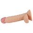 Lovetoy Real Extreme - sugekopps G-punkt dildo med testikler - 19cm (naturlig)