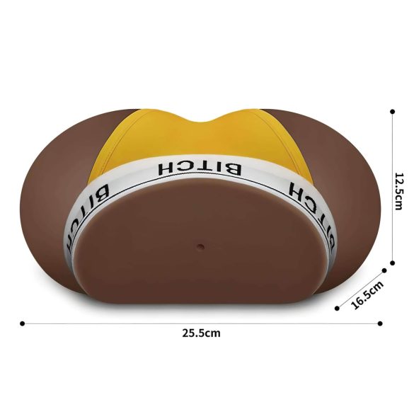 Lovetoy Streetgirl's 12 - realistisk vagina med truse (mørk hudtone)