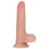 Lovetoy Natur Kuk - Dobbel lag naturlig dildo - 18cm