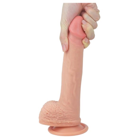 Lovetoy Natur Penisdildo med sugekopp - 21cm (hudfarge)