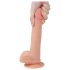 Lovetoy Natur Penisdildo med sugekopp - 21cm (hudfarge)