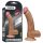 Lovetoy – realistisk, bøyd dildo – 22 cm (naturfarge)