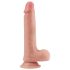 Naturtro dobbeltlags dildo - 20cm (naturlig)
