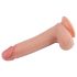 Naturtro dobbeltlags dildo - 20cm (naturlig)