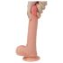 Naturtro dobbeltlags dildo - 20cm (naturlig)