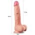 Lovetoy Nature Cock - realistisk dildo med dobbelt lag - 25 cm (naturfarge)