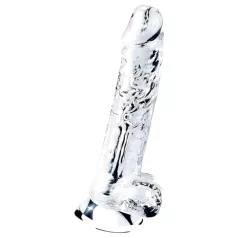   Lovetoy Flawless Clear - dildo med sugekopp - 19 cm (gjennomsiktig)
