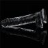 Lovetoy Flawless Clear - sugekoppdildo - 19 cm (gjennomsiktig)
