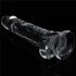Lovetoy Flawless Clear - sugekoppdildo - 19 cm (gjennomsiktig)
