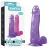 Lovetoy Jelly Studs - sugekoppdildo - 20cm (lilla)
