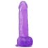 Lovetoy Jelly Studs - sugekoppdildo - 20cm (lilla)