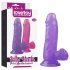 Lovetoy Jelly Studs - sugekopp dildo - 15cm (lilla)