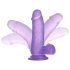Lovetoy Jelly Studs - sugekopp dildo - 15cm (lilla)