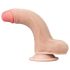 Lovetoy Glidingshud - to-lags dildo - 18cm (naturlig)