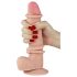 Lovetoy Sliding-Skin dobbel lag dildo - 21 cm (naturlig)