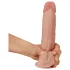 Lovetoy Sliding-Skin dobbel lag dildo - 21 cm (naturlig)