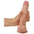 Lovetoy Sliding-Skin dobbel lag dildo - 21 cm (naturlig)