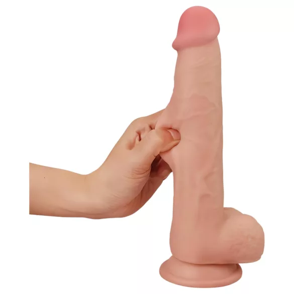 Lovetoy Sliding-Skin tolagbar dildo - 23cm (naturlig)