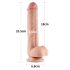 Lovetoy Sliding-Skin tolagbar dildo - 23cm (naturlig)