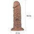 Lovetoy Chubby - Realistisk dildo med sugekopp 25cm (natur)