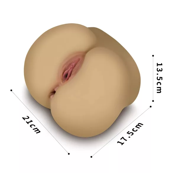 Lovetoy Streetgirl's 4 - kunstig skjede og rumpe torso (naturlig)