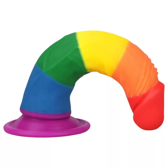 Lovetoy Prider - Naturlig dildo - 19cm (Regnbue)