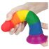 Lovetoy Prider - Naturlig dildo - 19cm (Regnbue)