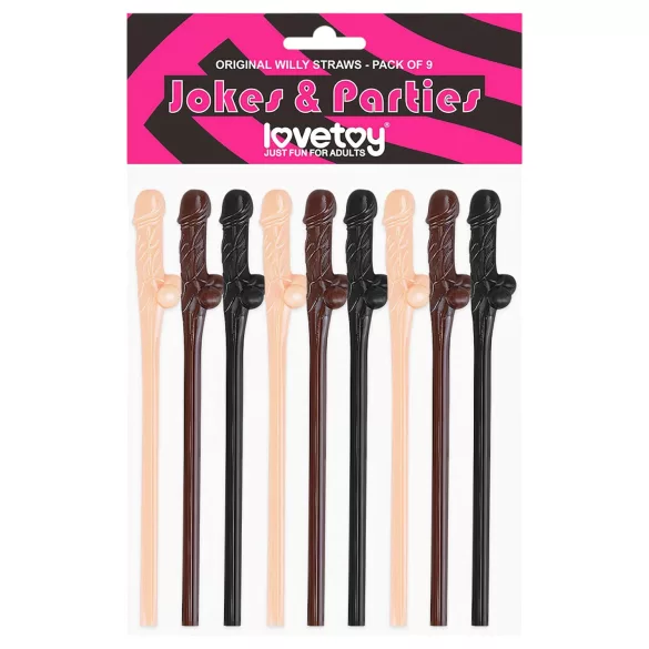 Lovetoy - realistisk penis-sugerør (naturell-brun-svart)