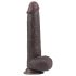 Lovetoy Sliding-Skin - realitetsfølelse dildo - 23 cm (brun)