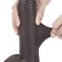 Lovetoy Sliding-Skin - realitetsfølelse dildo - 23 cm (brun)