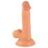 Mr. Rude - Naturtro dildo med sugekopp og testikler - 17 cm