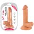 Mr. Rude - Naturtro dildo med sugekopp og testikler - 17 cm