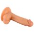Mr. Rude - Naturtro dildo med sugekopp og testikler - 17 cm