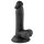 Mr. Rude - Naturtro dildo med sugekopp - 17cm (svart)