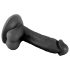 Mr. Rude - Naturtro dildo med sugekopp - 17cm (svart)