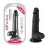 Mr. Rude - naturtro dildo med sugekopp - 19cm (svart)