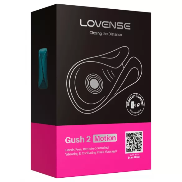 Lovense Gush 2 - app-styrt penishodevibrator (turkis)